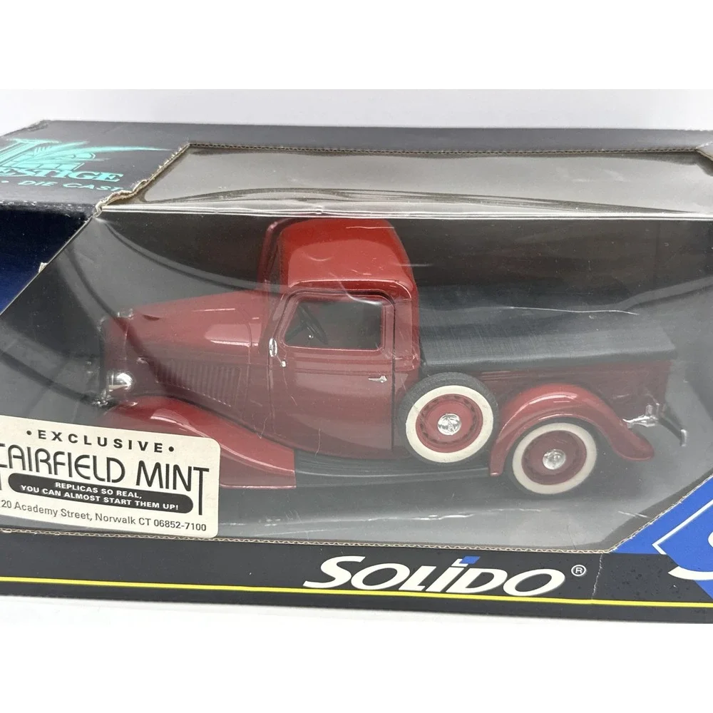 Solido Prestige Diecast Model Car Red Metal Exclusive Detailed France 40th